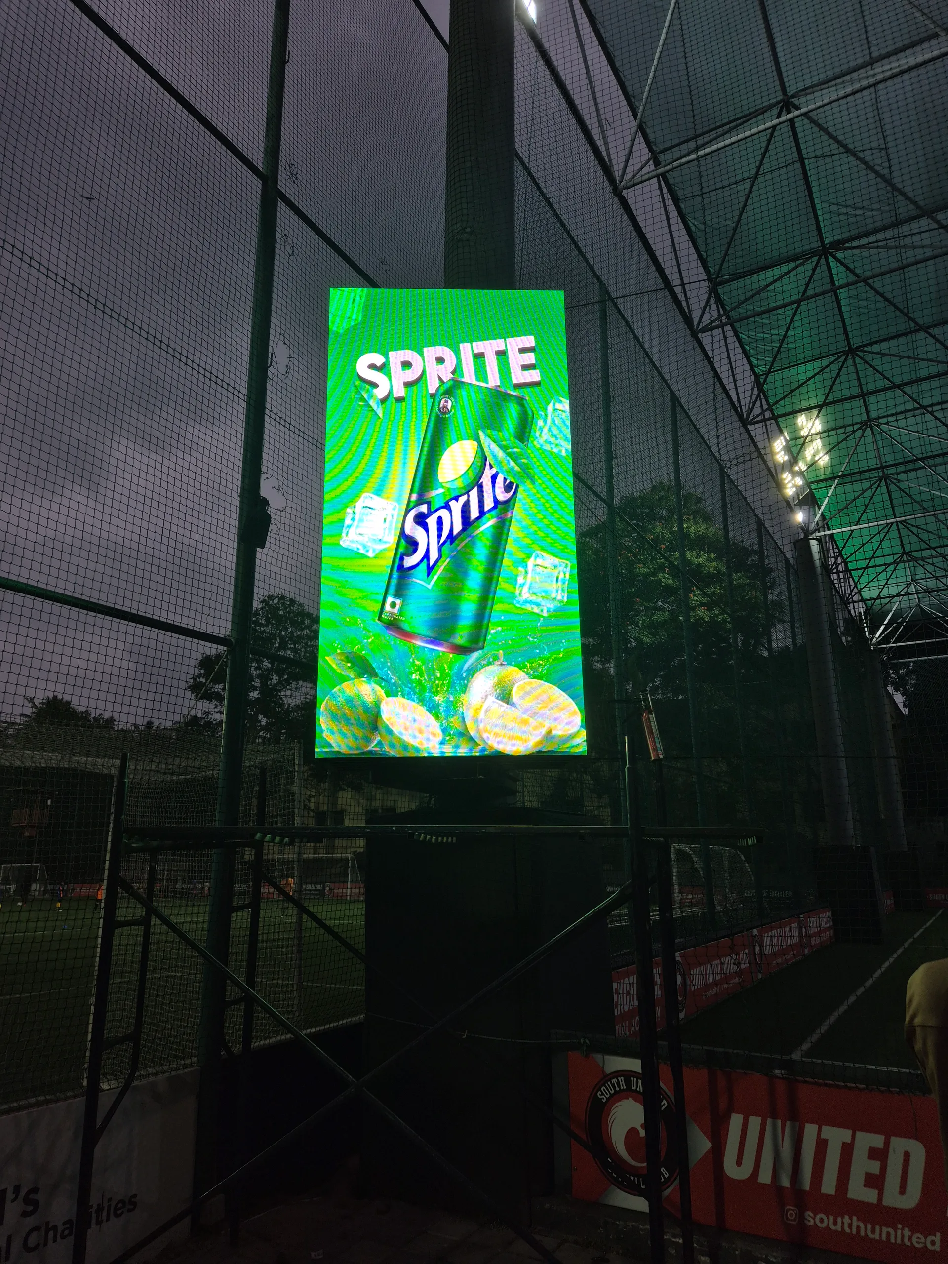 Transparent LED LED display environment